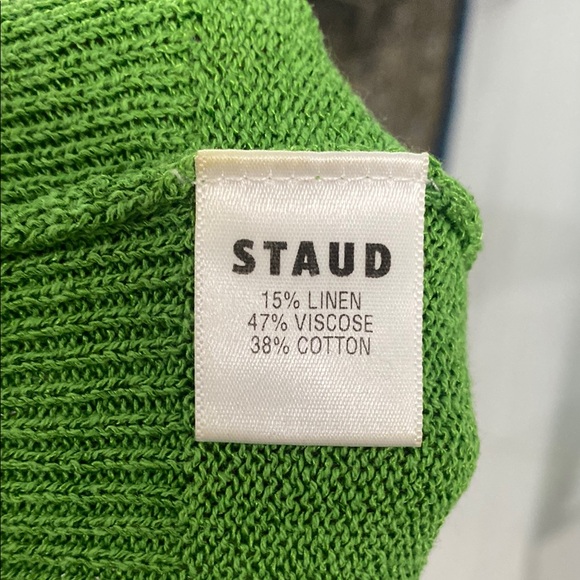 STAUD,Green Sleeveless Top with Button Accents USED - Picture 6 of 8